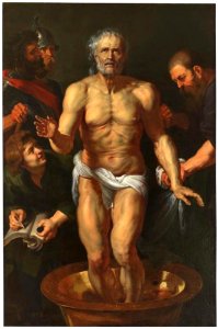 Atelier van Peter Paul Rubens en opgewerkt door Peter Paul Rubens - De dood van Seneca - P003048 - Museo del Prado