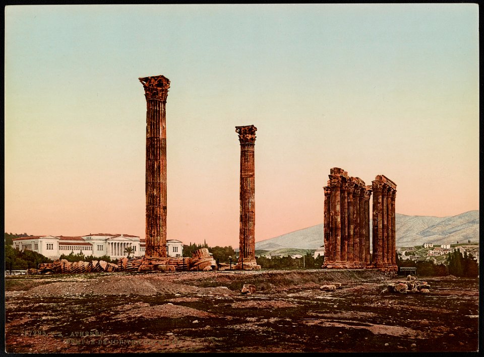 Athènes. Temple de Jupiter Olympien LCCN2017658102