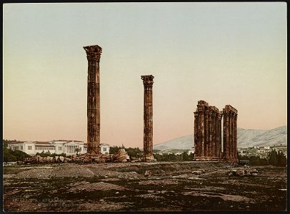 Athènes. Temple de Jupiter Olympien LCCN2017658102