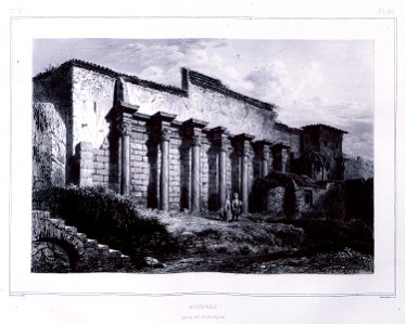 Athenes Stoa ou Portique - Blouet Guillaume-abel - 1831