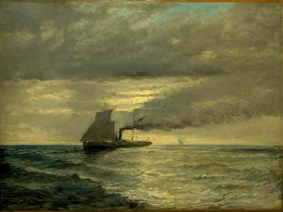 Seascape by Gustav De Beaumont, oil on canvas
