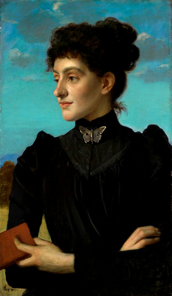 Albert Lang (1847) - Mädchenbildnis - 979 - Staatliche Kunsthalle Karlsruhe