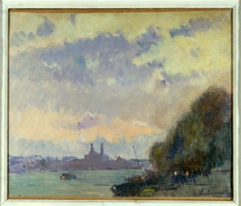 Albert Lebourg - La Seine et l'ancien Trocadéro - P2269 - Musée Carnavalet
