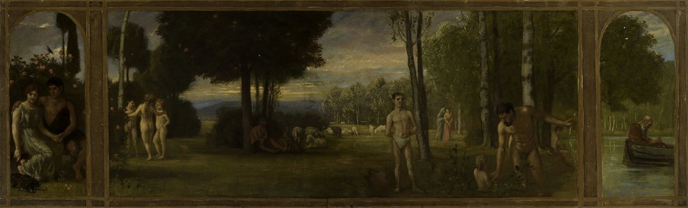 Albert Lang (1847) - Der Garten Eden - 1458 - Staatliche Kunsthalle Karlsruhe
