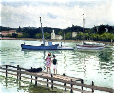 Albert Marquet - Enfants à Porquerolles