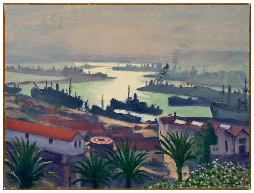 Albert marquet alger temps sombre sur le port de lagha114507)