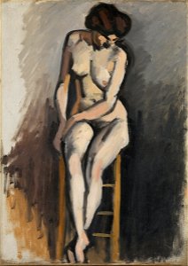 Albert Marquet - Woman Nude - Mørk kvinnelig akt - Nasjonalmuseet - NG.M.02230