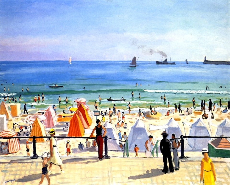 Albert Marquet, 1933 - La plage des Sables d'Olonne