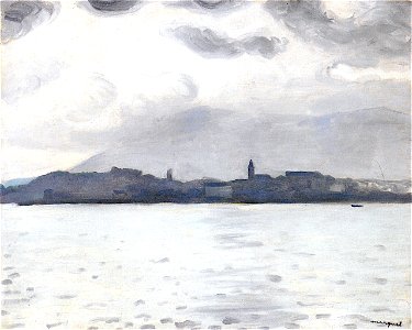 Albert Marquet, 1926 - Fontarrabie par temps gris