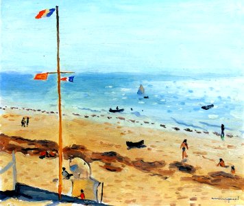 Albert Marquet, 1935 - Le Pilat, la plage en été