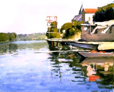 Albert Marquet, 1945 - Plongeoir à La Frette