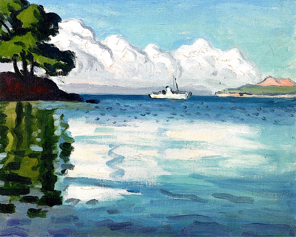 Albert Marquet, 1939 - Bateau blanc, Porquerolles