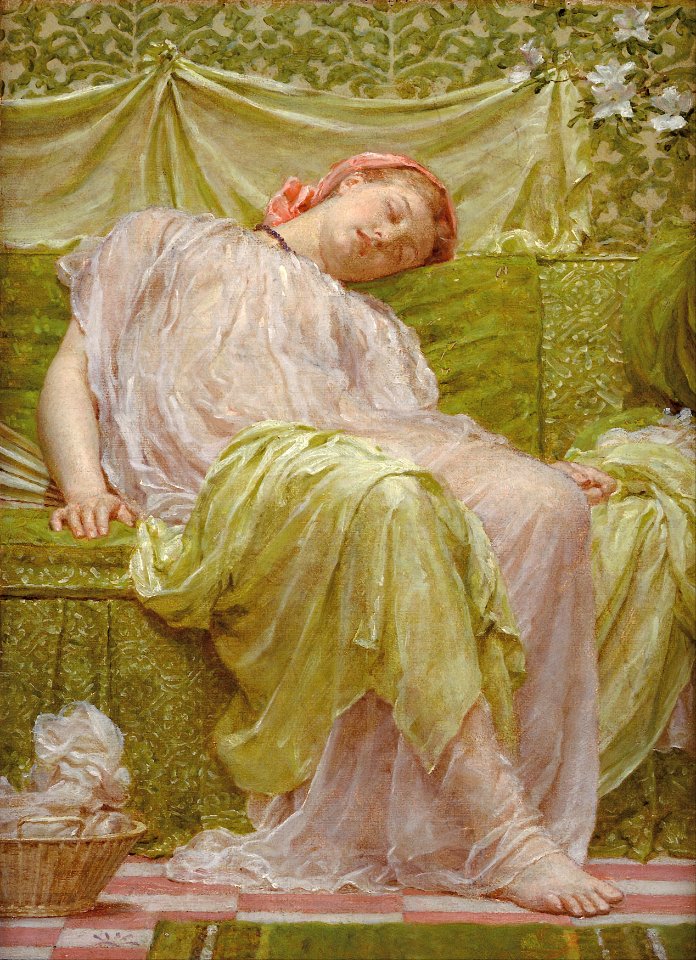 Albert Moore - A workbasket - Google Art Project