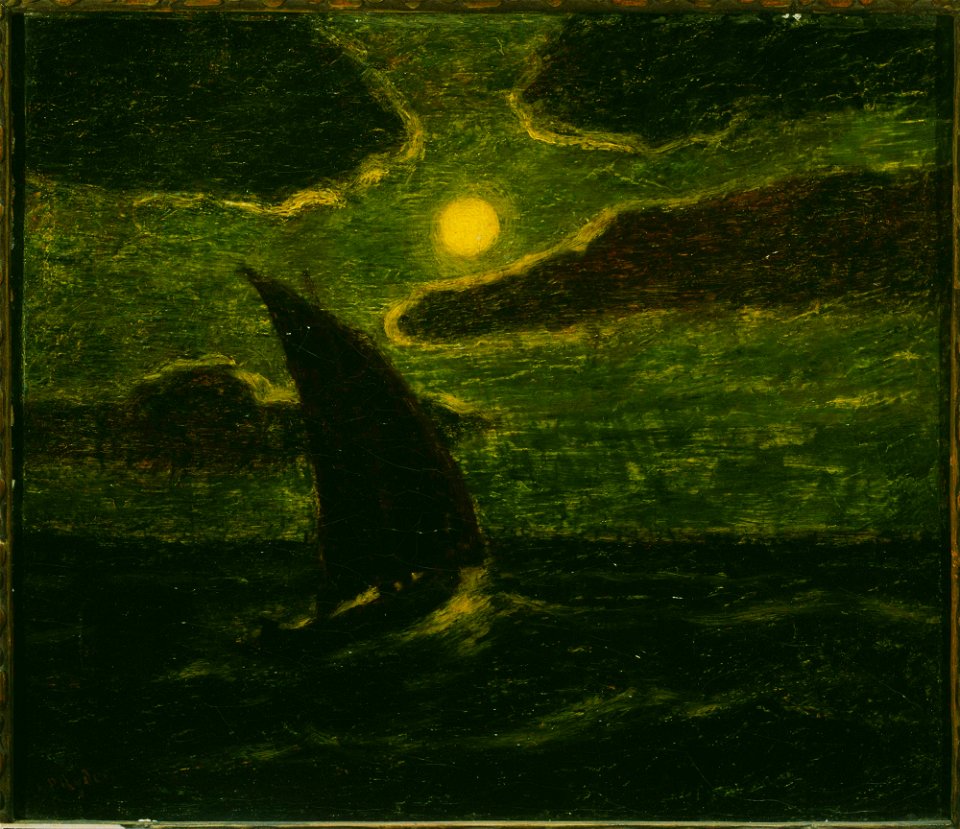 Albert Pinkham Ryder - Sailing by Moonlight - Google Art Project