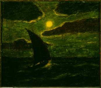 Albert Pinkham Ryder - Sailing by Moonlight - Google Art Project