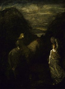 Albert Pinkham Ryder - King Cophetua and the Beggar Maid - 1929.6.99 - Smithsonian American Art Museum