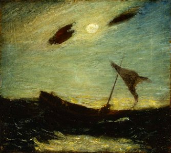 Albert Pinkham Ryder - Moonlight - 1909.10.2 - Smithsonian American Art Museum. Free illustration for personal and commercial use.