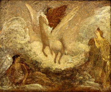 Albert Pinkham Ryder - Pegasus Departing - 1929.6.105 - Smithsonian American Art Museum
