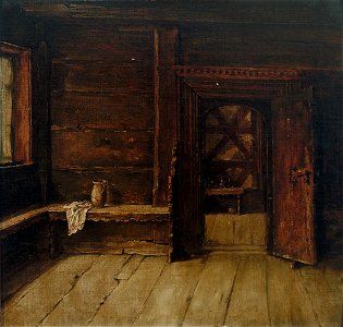 Albert Schröder Blick in spätgotisches Holzhaus