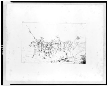 Albert S. Johnston crossing the dessert (sic) to join the Southern army LCCN90709994
