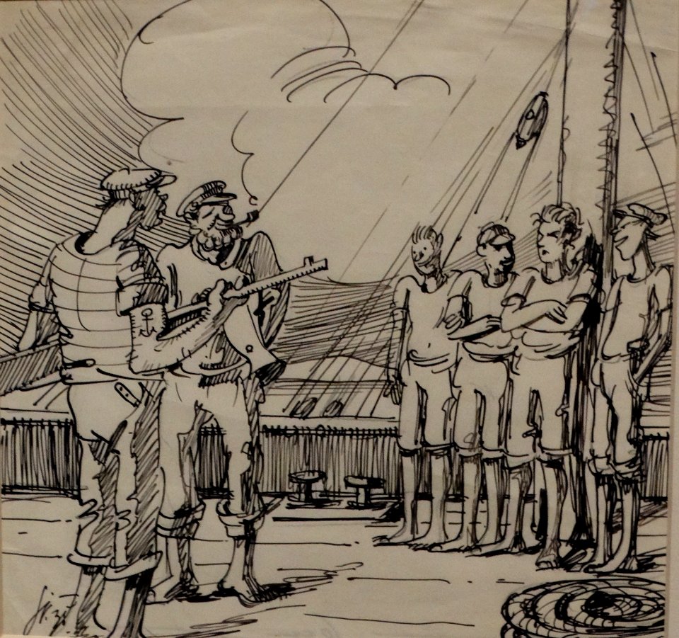 Albert Sirk - Ilustracija za Bratovščino sinjega galeba