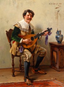 Albert Schröder Der Lautenspieler 1893