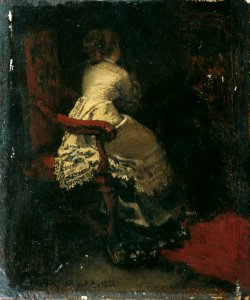 Albert von Keller - Dame im Lehnstuhl - 1705 - Österreichische Galerie Belvedere