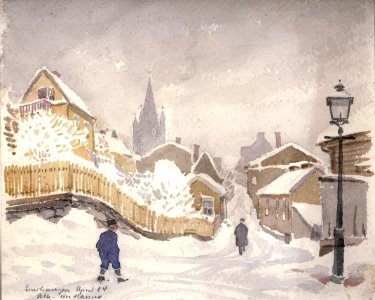 Albert von Hanno - Enerhaugen April 04 - Oslo Museum - OB.01514