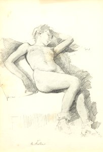 Albert von Keller Liegender Frauenakt