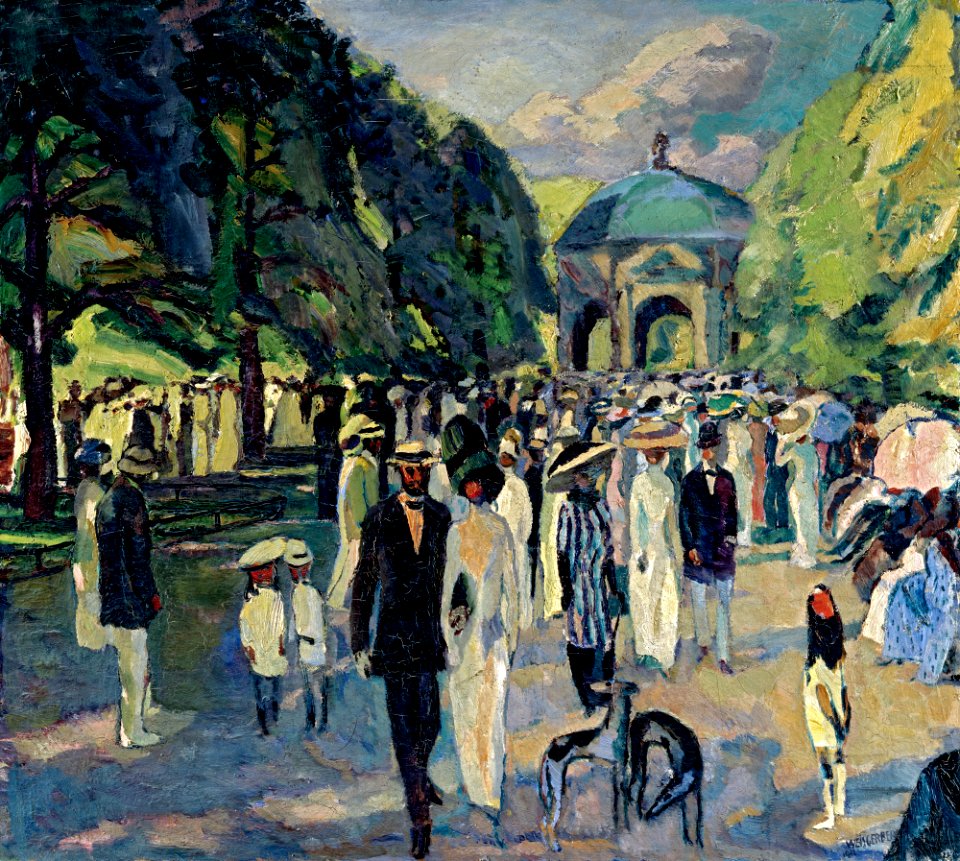 Albert Weisgerber - Im Münchner Hofgarten - G 10675 - Lenbachhaus