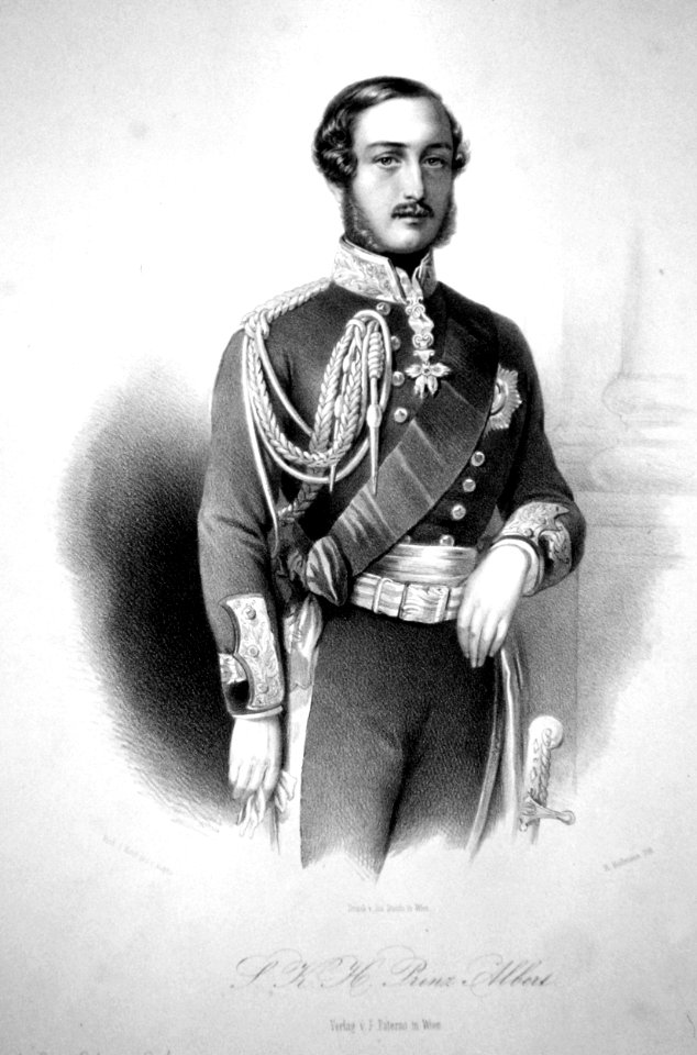 Albert von Sachsen-Coburg-Gotha Litho