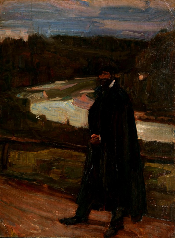 Albert Weisgerber Mann im Isartal 1905