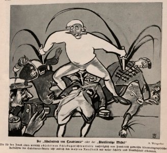 Albert Weisgerber - Der Sündenbock von Casablanca. Free illustration for personal and commercial use.