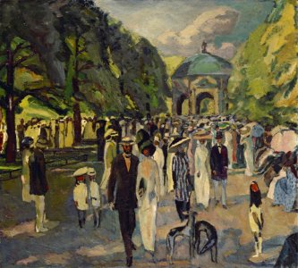 Albert Weisgerber - Im Münchner Hofgarten (1911)