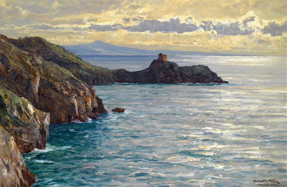 Albert Wenk Küste bei Amalfi