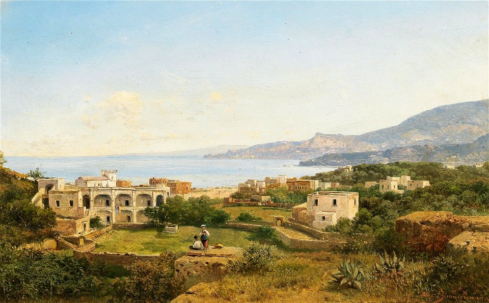 Albert Zimmermann - Scene on Ischia