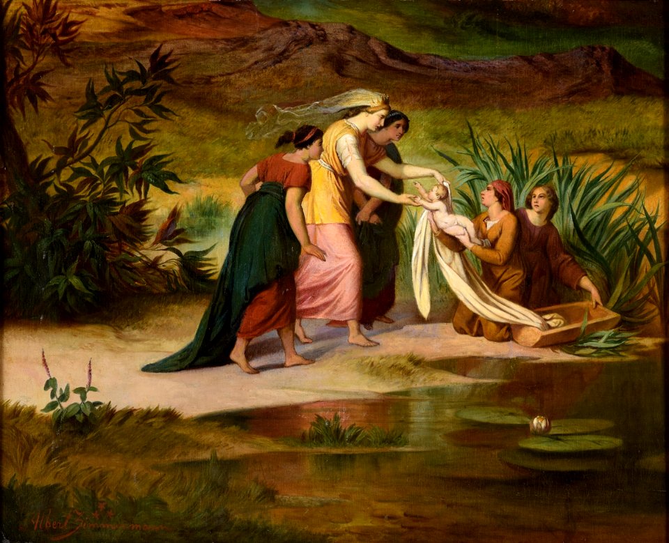 Albert Zimmermann Findung Moses