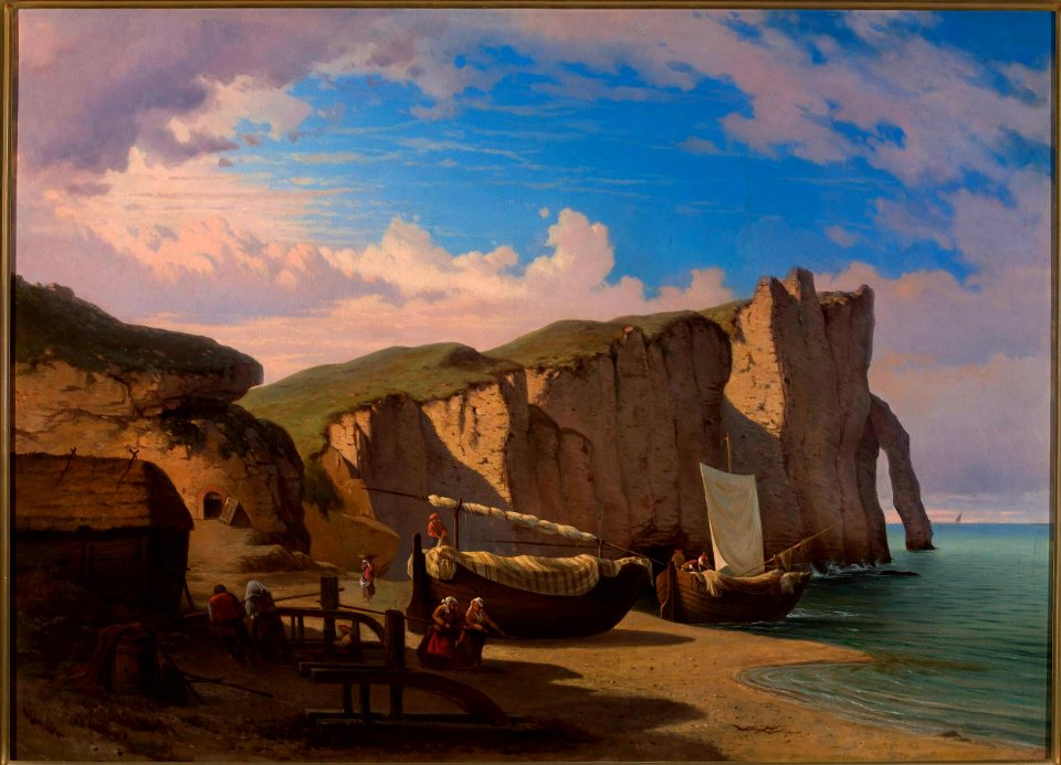 Albert Żamett - View of Cap d'Entifer in Etretat, Normandy - MP 2491 MNW - National Museum in Warsaw