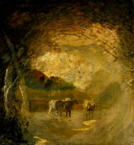 Albert-pinkham-ryder-landscape-with-trees-and-cattle-painting- - Copy