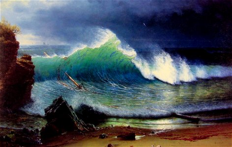 AlbertBierstadt-The Shore of the Turquoise Sea 1878