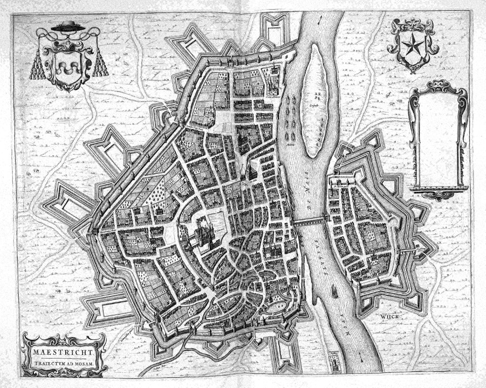 Atlas Beudeker-C9E10 042 12A-MAESTRICHT TRAIECTVM AD MOSAM