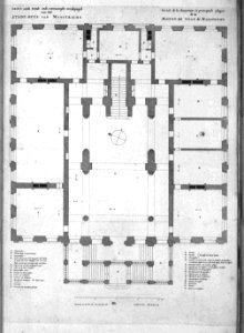 Atlas Beudeker-C9E10 047 14C-GROND vande tweede ende voornaemste verdiepingh van het STADT-HUYS VAN MAASTRICHT