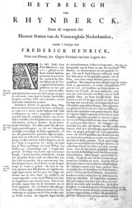 Atlas Beudeker-C9E10 114 001-HET BELEGH VAN RHYNBERCK,...