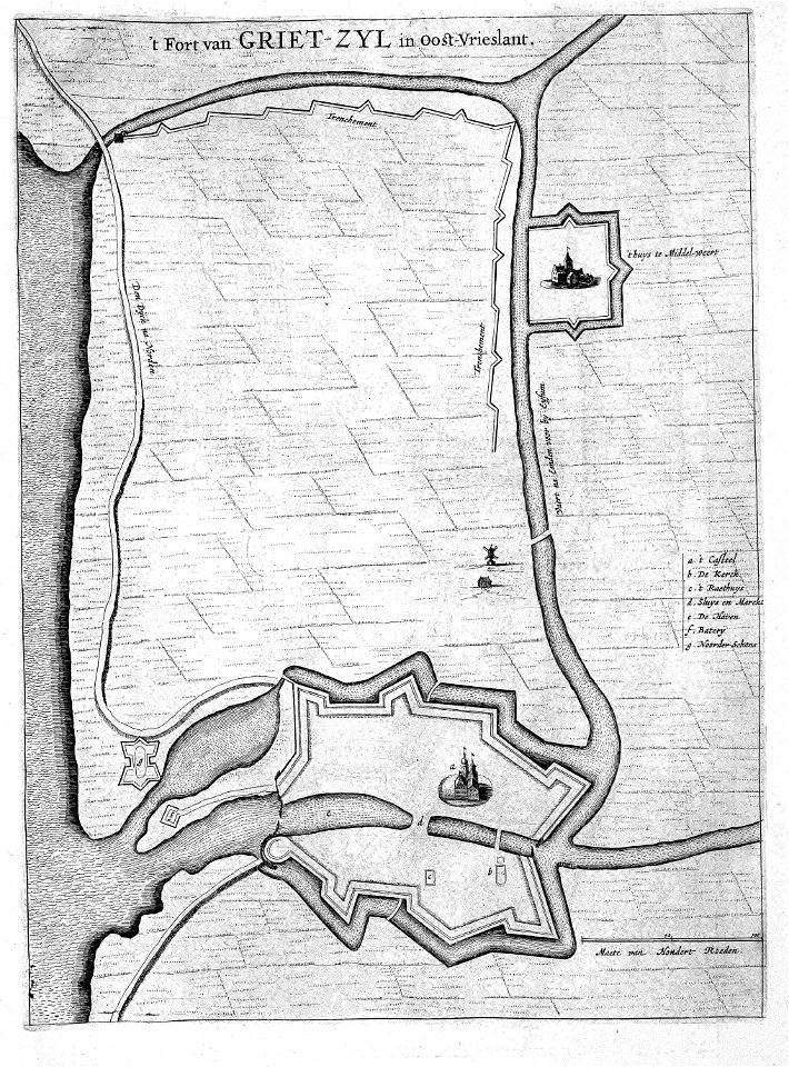 Atlas Beudeker-C9E10 133 28B-t Fort van GRIET-ZYL in Oost-Vrieslant