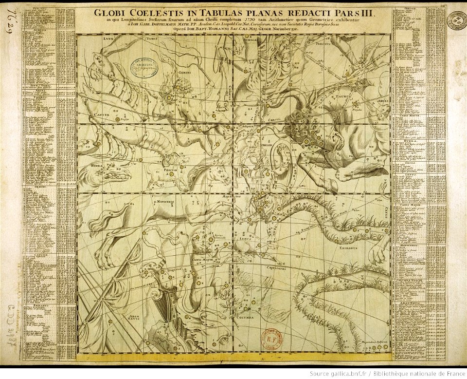 Atlas coelestis. Ioh. Gabriele Doppelmaiero 25