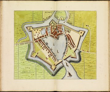 Atlas de Wit 1698-pl064-Blokzijl-KB PPN 145205088. Free illustration for personal and commercial use.