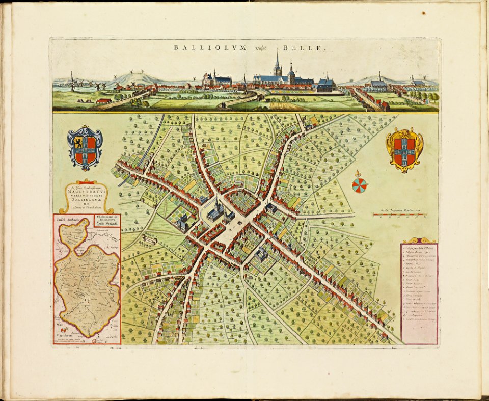 Atlas de Wit 1698-pl105-Bailleul-KB PPN 145205088