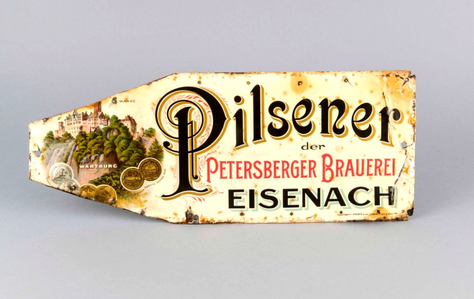 000016-Petersberger Brauerei Werbeschild