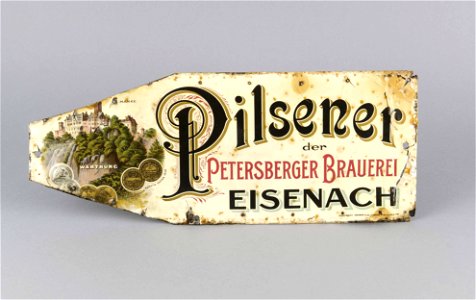 000016-Petersberger Brauerei Werbeschild