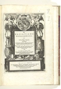 000 Book illustrations of Nassausche wapen-handelinge, van schilt, spies, rappier, ende targe